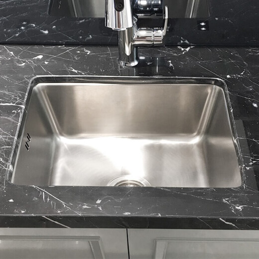 科勒（KOHLER）普罗304不锈钢手工加厚水槽洗碗池大容量厨盆洗菜盆3664T 3884T单槽+21366T龙头