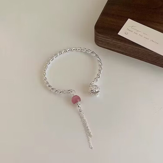 Ziyu; Purple Tulip Dingdang Armband Set chinesischer Stil Ancient Style Glockenarmband für Frauen, leichte Luxus Nische Luxus Nische Exquisite Schmetterling M671 [weißes Schmetterlingsarmband]