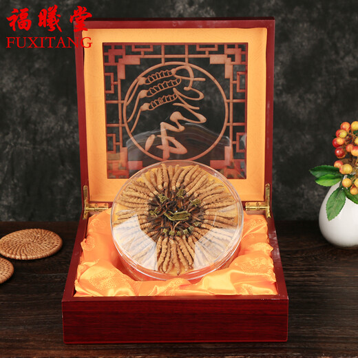 福曦堂 西藏高海拔 那曲冬虫夏草 那曲虫草  西藏冬虫夏草 西藏虫草3根/克 内装10克那曲冬虫夏草