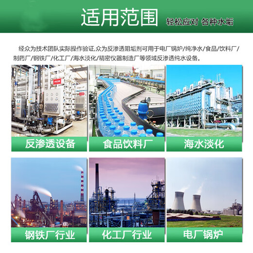 Reverse osmosis scale inhibitor ZW0100 food grade pure water RO membrane scale removal and scale inhibitor water treatment concentrated type 25KG