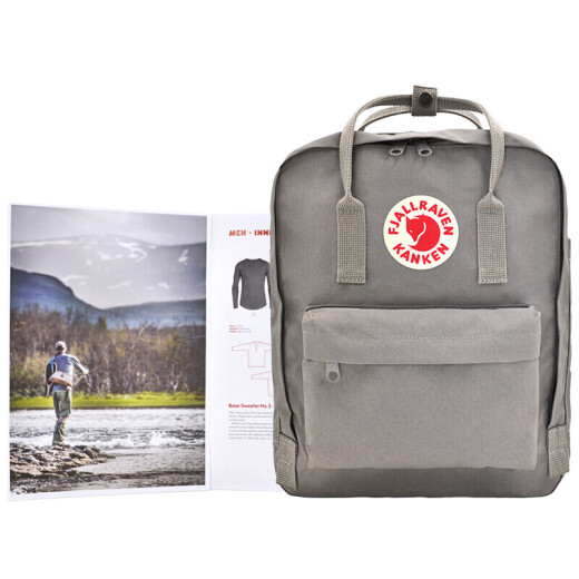 FJALLRAVEN Arctic Fox Backpack Men's Fashion Casual Large Capacity Backpack Men's and Women's School Bag 23510-021 Fog Gray 16L Gift for Girls Mother's Day Gift