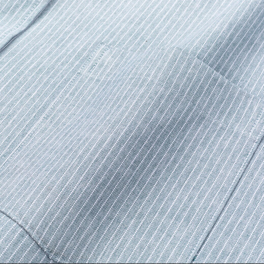 杉杉保暖衬衫男加绒 商务休闲加厚长袖条纹衬衣 CVCT4218加绒款 41