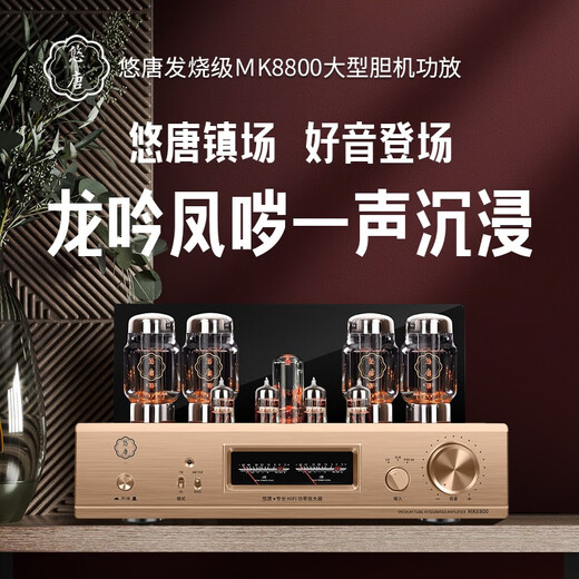 悠唐 MK8800电子管胆机功放HiFi发烧级KT88推挽高端大功率后级纯胆功放机 MK8800纯胆功放(龙吟凤哕)