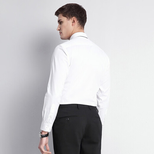 
Mingdun [Easy to take care] Long-sleeved DP non-iron shirt for four seasons men's new white business professional suit shirt top white 40