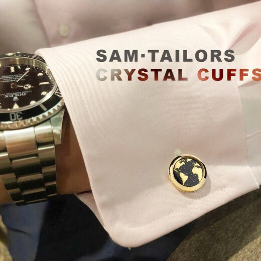 URBAN TAKE <Stargazing> Cufflinks Men's Simple Light Luxury Customized French Shirt Suit Cufflinks Premium Birthday Gift for Men Gilt Style Earth