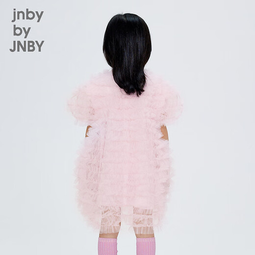 jnby by JNBY江南布衣童装木耳边网纱连衣裙公主裙蓬蓬裙演出服女童1O8G11380 687/淡粉 120cm