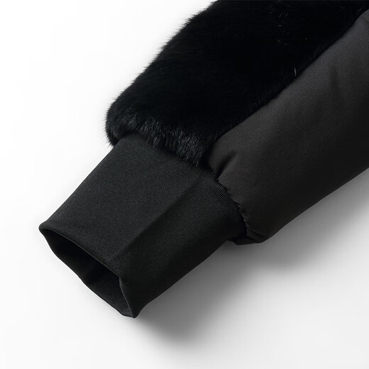 Caesars Pygie Mink Innerer Boden Herrenfell Nerzmantel Voller Nerzhetschempfahl Nickelmantel Abnehmbarer innerer unten Navy 2xl
