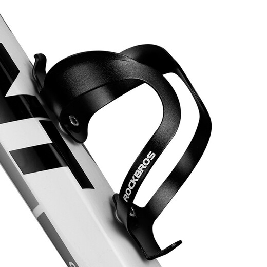 ROCKBROS ultra-light aluminum water bottle holder, mountain bike water cup holder, universal cycling equipment, telescopic type, black