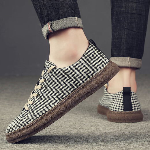 Zapatos de mesa de lienzo de marca jrnr zapatos para hombres transpirables para hombres nuevos zapatos casuales de hombres de estilo coreano de moda y versátiles 39
