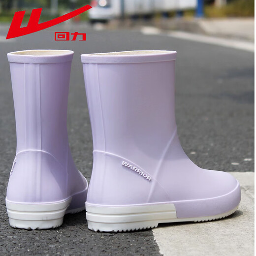 Huili Rain Boots для женщин моды взрослые женщины в середине труба.