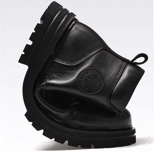 Western Region Camel Extra Large Size Martin Boots Men's Genuine Leather 46 Plus Fat Plus Larger 47 Plus Fleece Cotton Shoes 48 Working Boots 49 High Top Men's Shoes 50 Black 706 Four Seasons Model 48