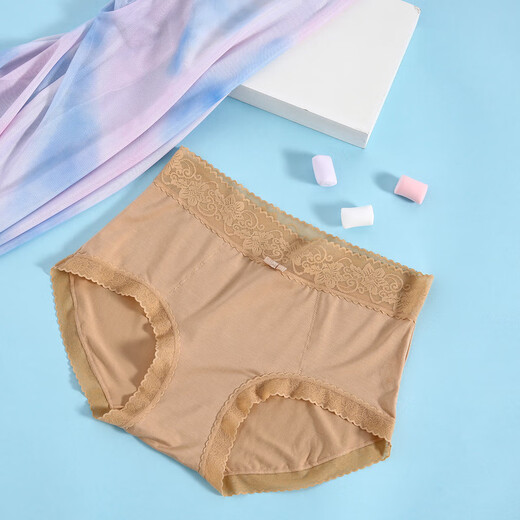 Jean-vis [paquete de tres piezas] Resumen antibacteriano modal para mujeres Summer Stretch Women Briefs LQ Black + Light Pink + Light Khaki 6218 F [Peso recomendado 80-140Jin [Jin equivale a 0.5 kg]]]