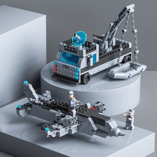Leaixiang (Leaixiang) Kinderbaustein Flugzeugträgerversammlung kompatibel mit LEGO 6-12 Militärbaumgebäude Jungengeburtstagsgeschenk