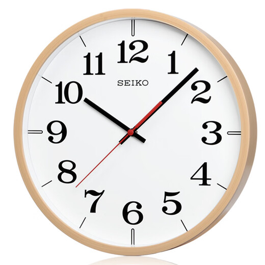 SEIKO Japanese Seiko Rock Barros Second Awole Table Sala de estar Atmosférica y simple dormitorio de 12 pulgadas Reloj de pared de 30 cm QXA691A