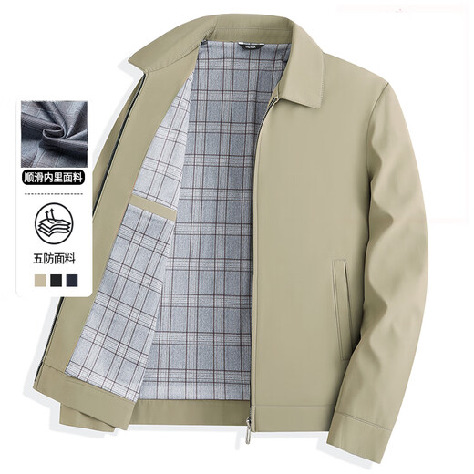 
Woodpecker (TUCANO) Middle-aged Men's Dad Autumn Business Casual Jacket Jacket Men's Spring and Autumn New Middle-aged Men's Top N9712 Black L 175 [suitable for 100-125 Jin [Jin equals 0.5 kg]]