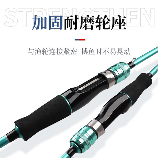 Tagor Tagor Luya Rod 2.1m straight handle spinning wheel M-adjusted carbon fishing rod ultra-light and ultra-hard fishing rod set