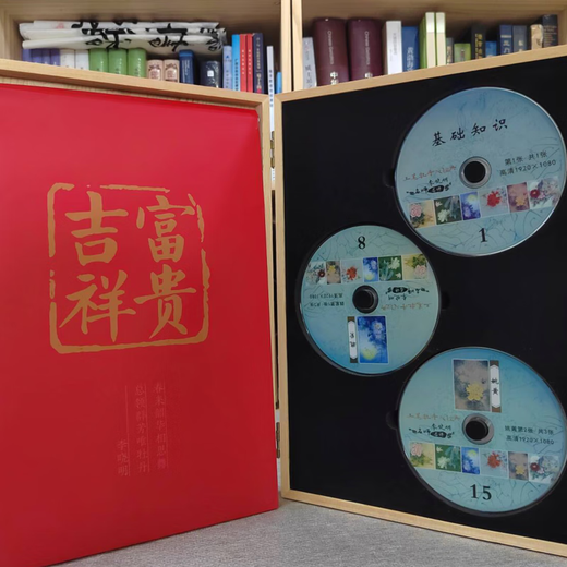 现货 工笔牡丹入门宝典 李晓明  20DVD 中国书店 9787888280175 定价680元