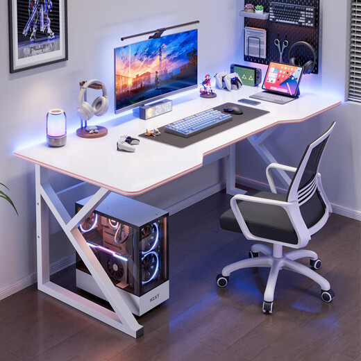 Desktop home table and chair bedroom desk student study table simple table workbench 80*50 cm black