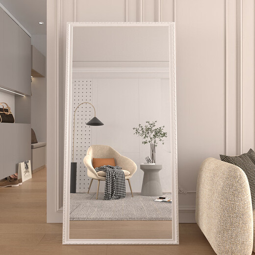 New Art Hongyun (Xinyihongyun) Nordic rétro Miroir Full-à-bas Dravar de sol en rechange Miroir Miroir Miroir Méthaurure verticale Vertical Murror suspendu grand miroir 70 * 170 Couleur de noiure