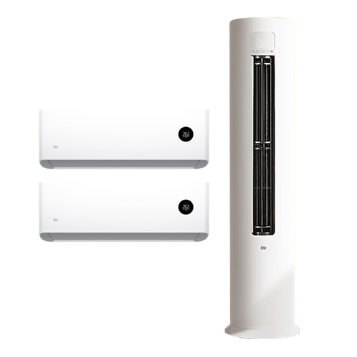 Xiaomi Mijia Internet Air Conditioner Value-for-money air conditioner combination set New energy efficiency smart frequency conversion self-cleaning cabinet air conditioner + wall-mounted air conditioner Two bedrooms and one living room 2 cabinets with first-level energy efficiency + 2 units with 1.5-horsepower hanging first level