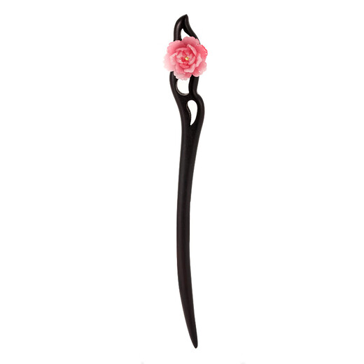Su Shiliu Peony Flower Sandalwood Hairpin New Chinese Style Hairpin Daily Commuting Horse Face Skirt Ancient Style Hairpin Hairpin Headdress Gift for Women National Color and Heavenly Fragrance Peony Flower Sandalwood Hairpin