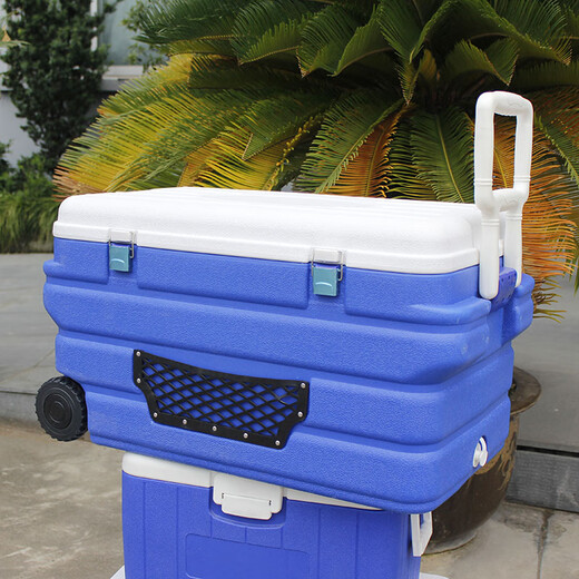 Warm Ice Bear 15-170L outdoor car-mounted sea fishing insulated refrigerator pu fishing stall camping picnic fresher refrigerated 90L wheel (6 sides PU layer