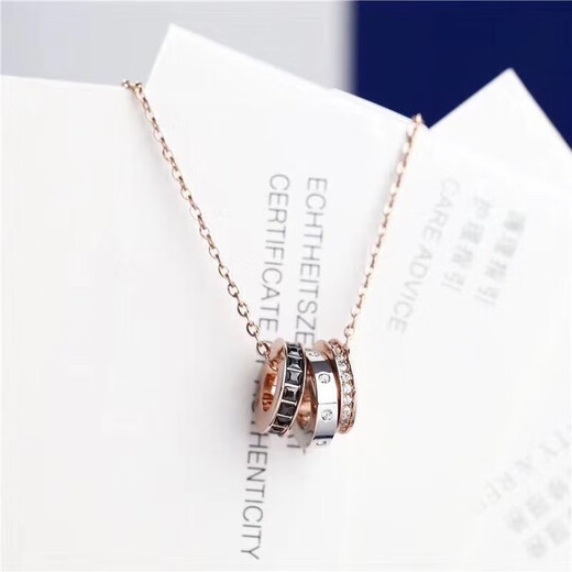 Swarovski (SWAROVSKI)Swarovski HINT simple modern stacked and mixed clavicle chain rose gold plated-handbag not included 5353666