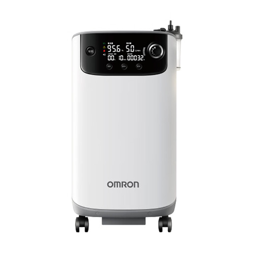 欧姆龙（OMRON）制氧机轻音老人家用大流量吸氧医用分子筛氧气高氧浓度可连呼吸机 【高性价比】【京仓】Y-512W制氧机+制氧大礼包
