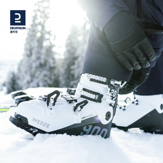 Decathlon Snowshoes Double Snowshoes Adult Men's Ski Shoes Black and White Color Matching 28-28.5cm-4535922