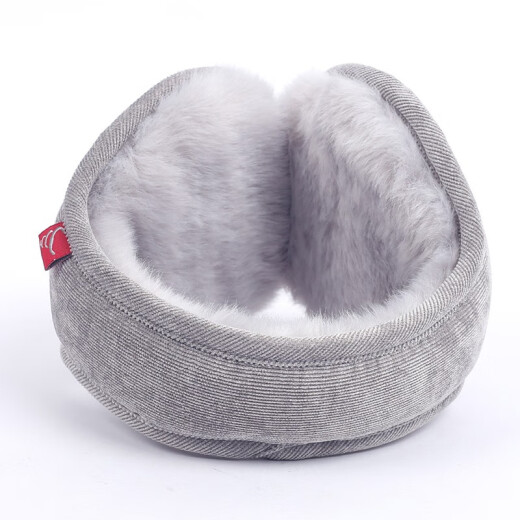 Chenghu snail earmuffs keep warm men's earmuffs in winter, winter earmuffs keep women's ears warm, men's ear protectors, men's earmuffs, light gray corduroy