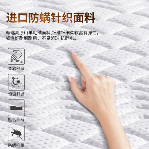 
Haima Ziyue 15cm thick Simmons mattress independent spring thin 10cm high box bed natural 3E coconut brown soft and hard latex F style thick 15cm: latex + silent spring + 3E brown 1350mm*1900mm