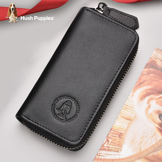Xiabushi Bolsa de llave de gran capacidad Almacenamiento de la llave del automóvil Bolsa de cuero genuino universal Dos en uno [First Cape Cow Wide] One One