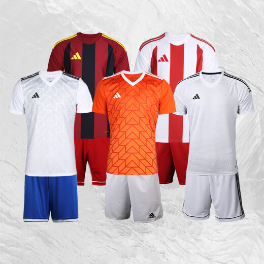 Adidas Little Little Little Adidas Adidas Football Uniform Training Equipo deportivo Competencia personalizada Competición de manga corta Chaqueta Hombres rojo y blanco [pantalones cortos de tablero de luz] BJ9226 S (125-140Jin [Jin iguala 0.5 kg])