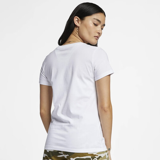 Nike Nike Women's Big Hook Logo T-shirt à cou rond respirant