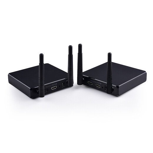Meiyu FH686 HD HDMI Wireless Extender 200 m Wall-Through-Transceiver-Sender mit Ringausgang Computer-Überwachung Wireless Sender gleiche Bildschirmprojektion 1 Minute 4 200 m HD Wireless HDMI-Transmissionsübertragter + Empfänger