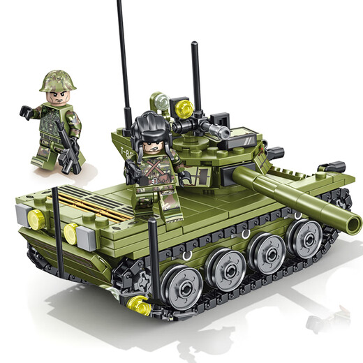
Senbao Building Blocks 85 Main Station Tank Assembled Military Building Blocks Children's Model Toys Boys Birthday Gift 105514