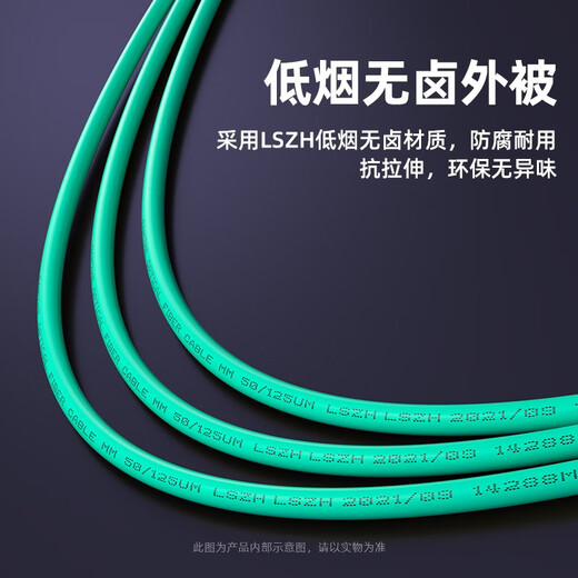山泽 电信级万兆光纤跳线LC-LC多模双芯OM3-300 低烟无卤入户光纤线 LC-LC多模双芯OM3 10米