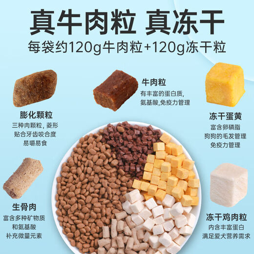 Weidangjia Dog Food 2kg Adult Dog Teddy Golden Retriever Bichon Frize Pomeranian Husky Satsuma Universal Adult Dog 4Jin Jin equals 0.5kg Milk Cake Adult Dog 5-piece freeze-dried dog food 4Jin Jin equals 0.5kg Spirulina