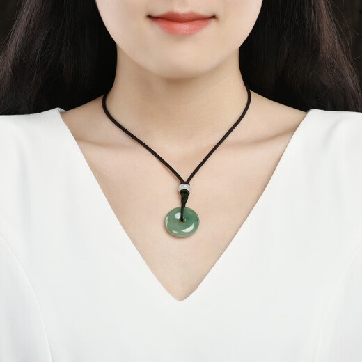 Phoenix Jewelry Jade Peace Buckle Pendant Jade Pendant Men's and Women's Jade Pendant Jade New Year Gift for Girlfriend