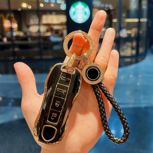 Подходит для Porsche 718 Key Cover Boxster Taycan Shell Carman Bugle Bugle для мужчин и женщин Porsche Модель 4-ключ