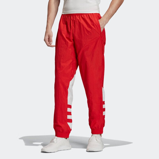 Adidas (adidas) Clover Herren klassisches großes Logo Retro Mode-Signal-Bündel-Bündel-Blocking-Sport und lässige Hose FM9898 Rot/FM9898 m (Referenzhöhe: 179 ~ 185 cm)