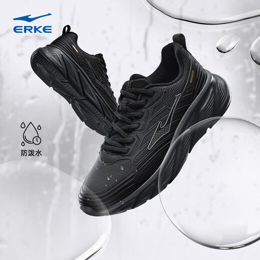 Hongxing Erke running shoes men's spring water-resistant running shoes men's soft sole wear-resistant leather sports shoes chasing clouds 42