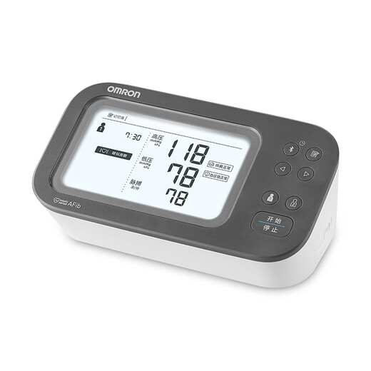 欧姆龙（OMRON）房颤血压计医用测量仪高精准智律波血压仪家用老人U738T 
