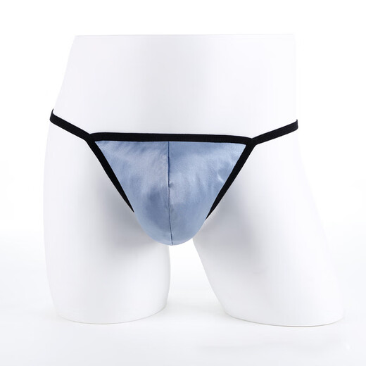 ROSELEX confidential delivery sexy men's thong sexy low-waisted one-piece U convex bag comfortable and transparent M purple