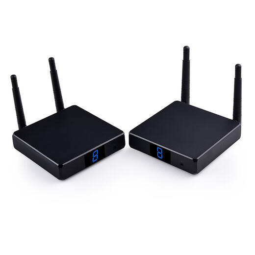 Meiyu FH686 HD HDMI Wireless Extender 200 m Wall-Through-Transceiver-Sender mit Ringausgang Computer-Überwachung Wireless Sender gleiche Bildschirmprojektion 1 Minute 4 200 m HD Wireless HDMI-Transmissionsübertragter + Empfänger