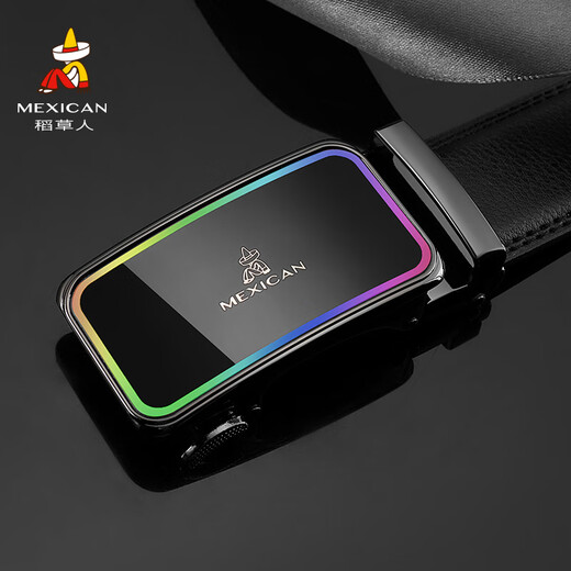 Scarecrow Men's Belt Men's Automatic Buckle Genuine Leather Business Casual Pants Belt New Year's Gift for Boys' Dads