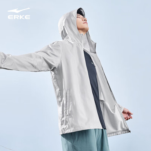 Hongxing Erke Outdoor Dünne Mantel Sonnenschutzkleidung UPF50+ Herren Sommer -Hautmantel Herrenfischereianzug