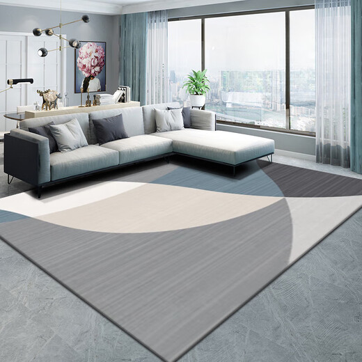 Shantoulin Village Carpet Living Room 2025 New No Washable Rubber Sofa Mat Large Area Bedroom Room Feeling Home Waterproof Simple No. 15601 1 piece 80CM*120CM