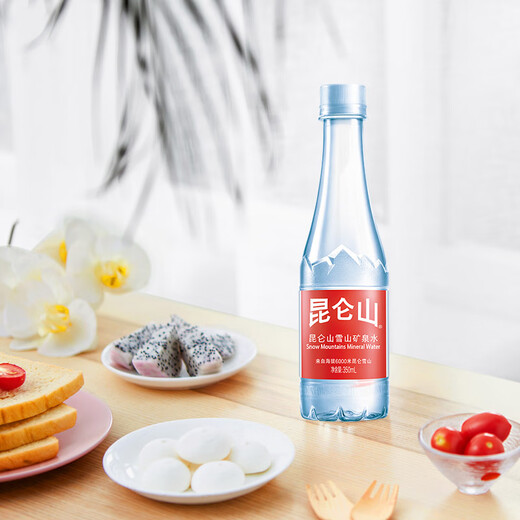 Kunlun Mountain Drinking Natural Mineral Water 350ml*12 Bottles High-End Mineral Water