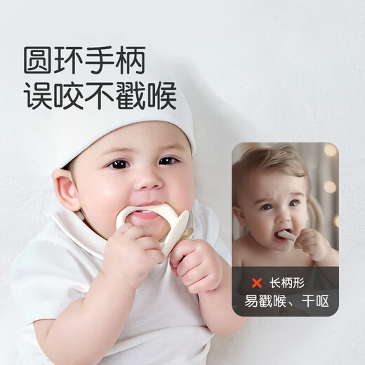 Shixi Teether Teething Stick for Baby Oral Period Bite Teething Stick to Prevent Hands from Eating 546 Months and Over Food Grade Bear Paw Type + Small Fish Type/Full Teeth Grinding/4+ Months